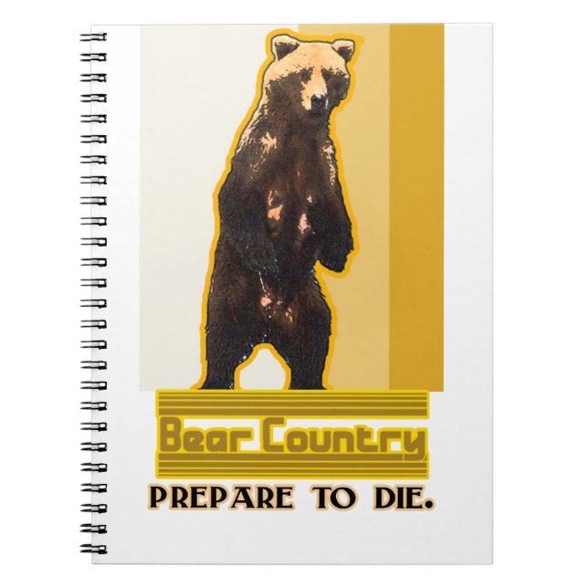 Bear Country Spiral Notebook (Front)