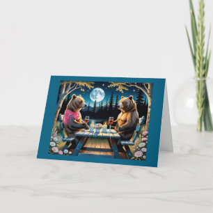 Bear Couple Anniversary Greeting Card