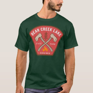 Bear Creek Lake State Park Virginia Camp Fire Vaca T-Shirt