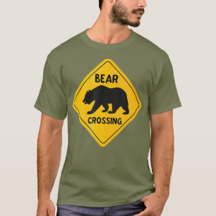 Bear Crossing Sign Gay Bear LGBT Gay Pride T-Shirt