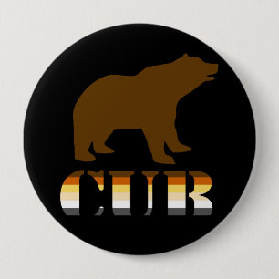 BEAR CUB 10 CM ROUND BADGE