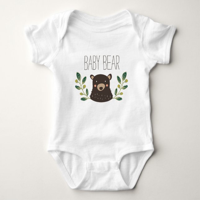 Bear Cub Baby Bodysuit (Front)