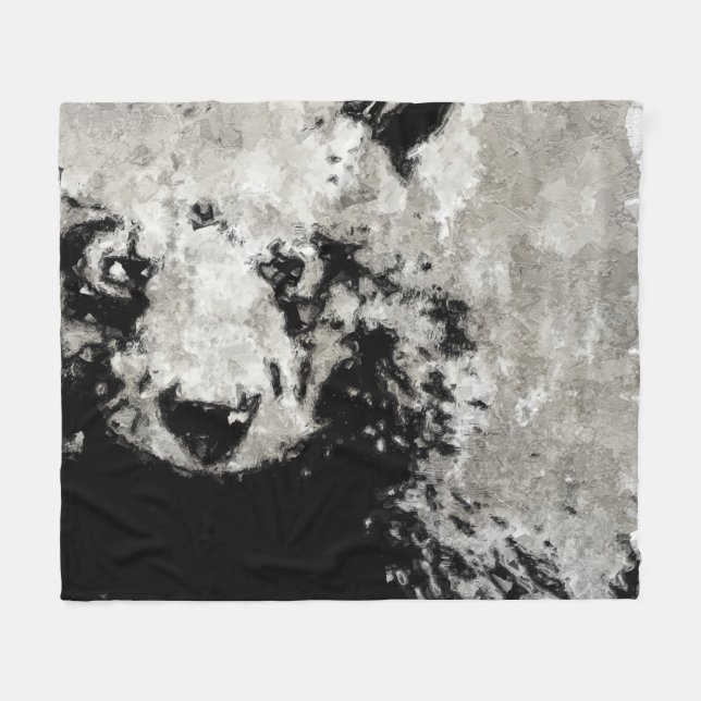 Bear Cub  Fleece Blanket (Front (Horizontal))