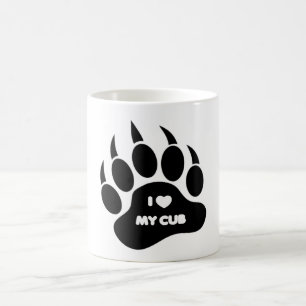 Bear / Cub Mug I Heart my Cub in The Paw - Mug