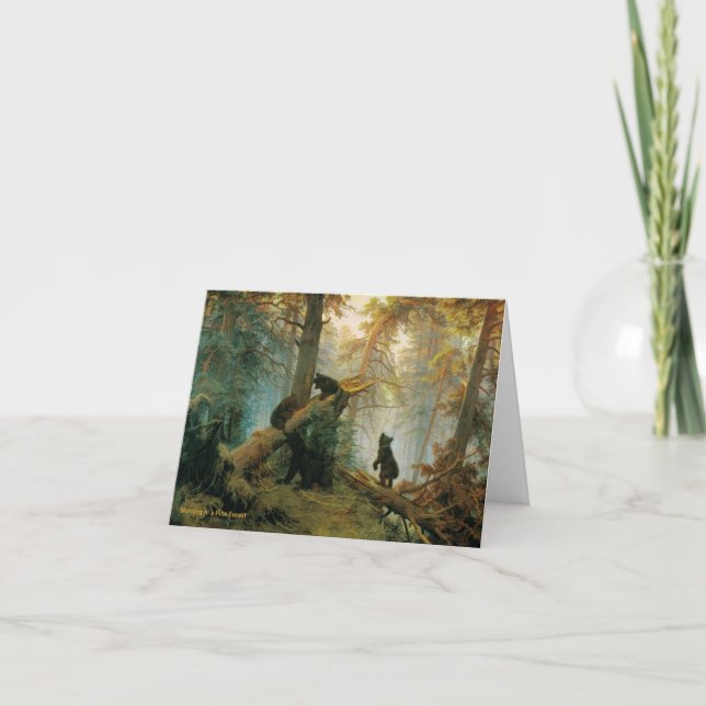 Bear Cubs Ivan Shishkin 1889 Vintage Cards (Front)