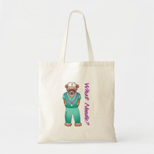 Bear custom Nurse tote bag
