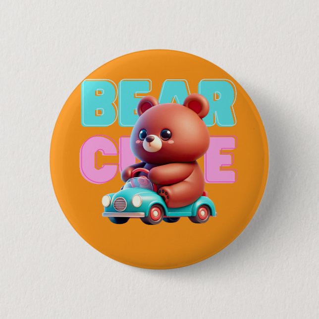 Bear Cute Button (Front)