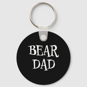 Bear Dad Funny Cute Halloween Bear Lover Scary Key Ring