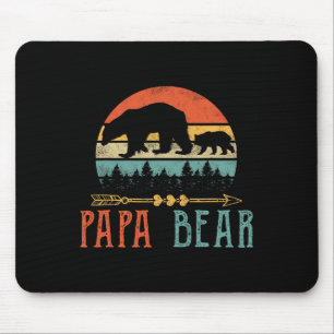Bear Daddy Funny Mens Fathers Day Gift-idea Mouse Pad