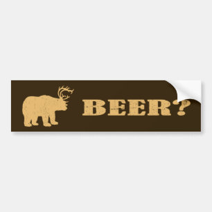 Bear + Deer = Bear? Funny Hunting Bumper Stickers