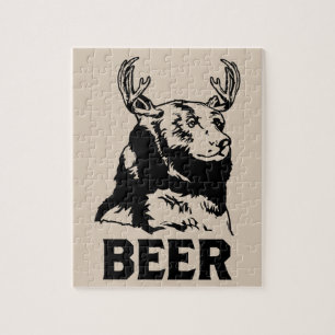Bear + Deer = Beer Jigsaw Puzzle