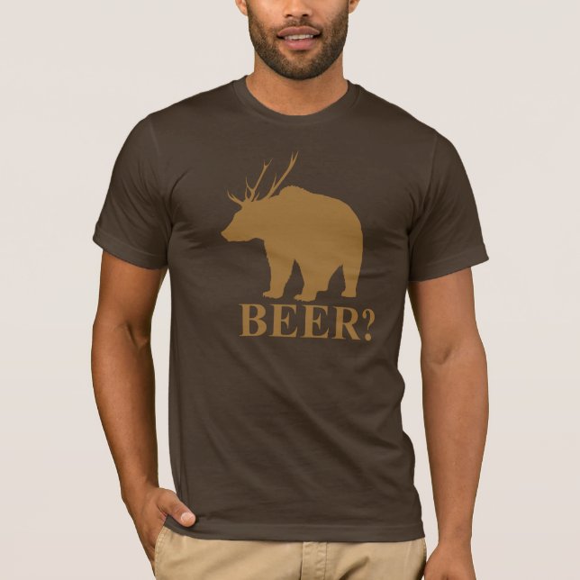 Bear + Deer = Beer?  shirt (Front)