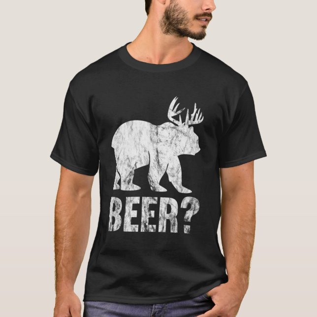 Bear Deer Beer T-Shirt (Front)