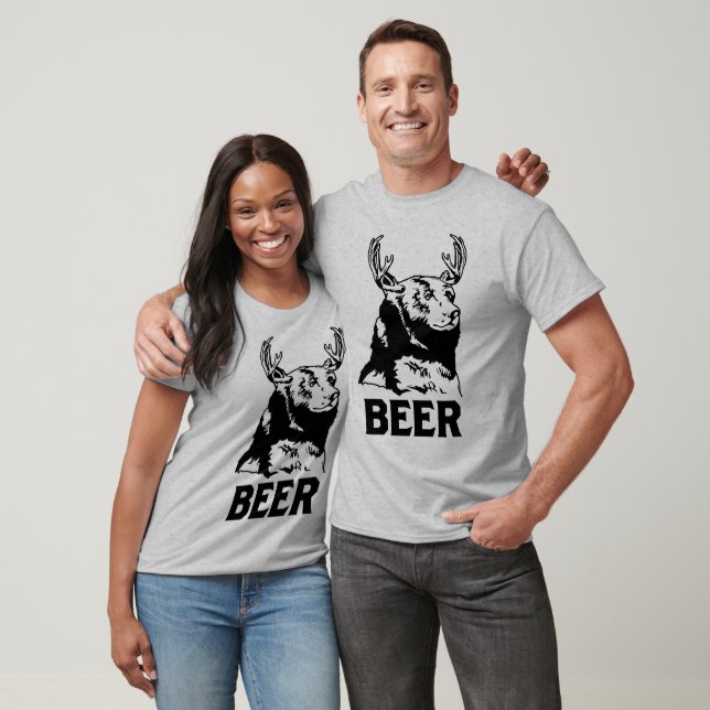 Bear + Deer = Beer T-Shirt (Unisex)
