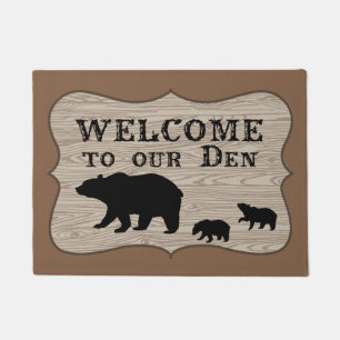 Bear Den Welcome Doormat