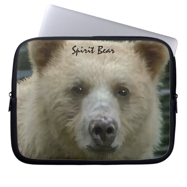Bear Design for Animal and Wildlife-Supporters Laptop Sleeve (Front)