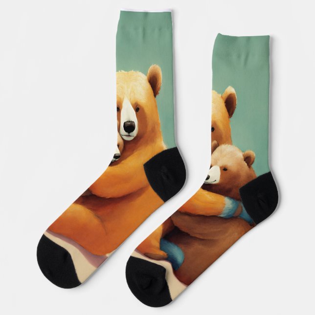 Bear design  socks (Left)