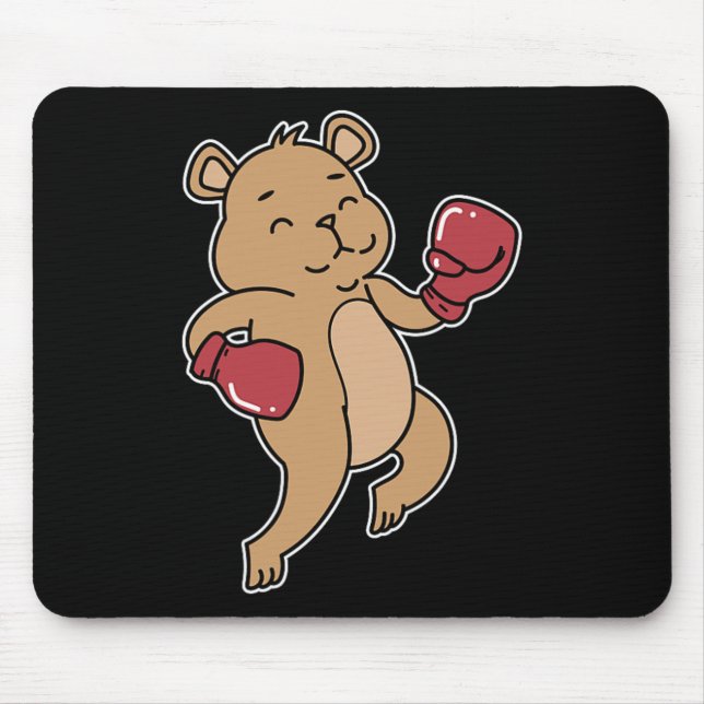 Bear Does Boxing  Mouse Pad (Front)