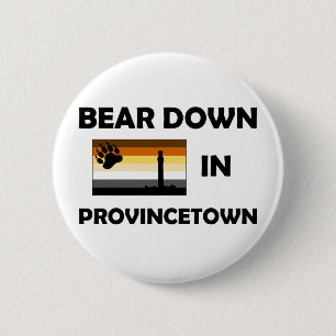 Bear Down In Provincetown 6 Cm Round Badge