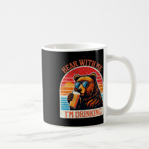 Bear Drinking Beer Outdoor Funny Grizzly Hiking Coffee Mug