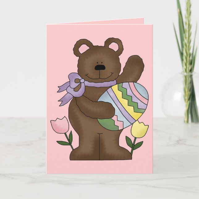 Bear easter holiday card (Front)