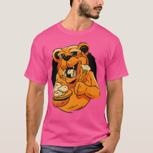 Bear eating dumpling Premium T-Shirt