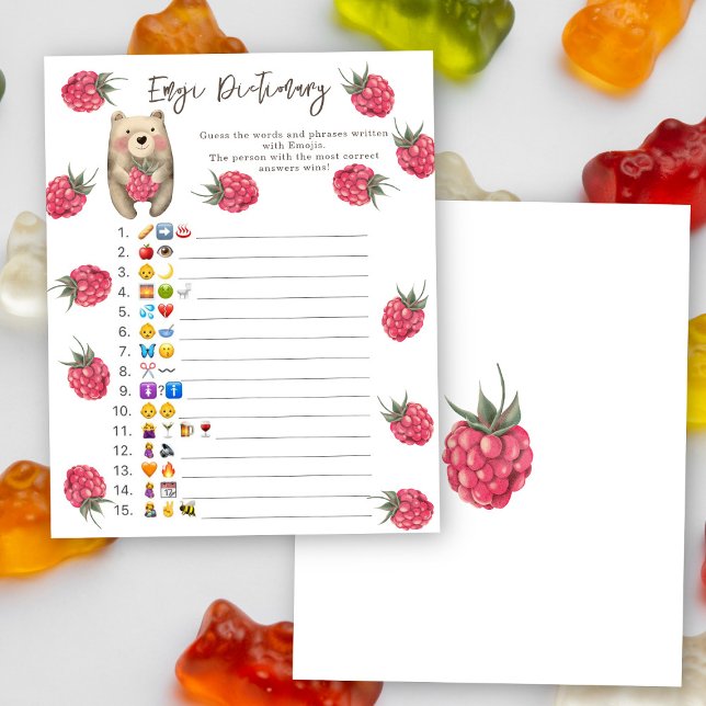 Bear - Emoji Pictionary game baby shower (Creator Uploaded)