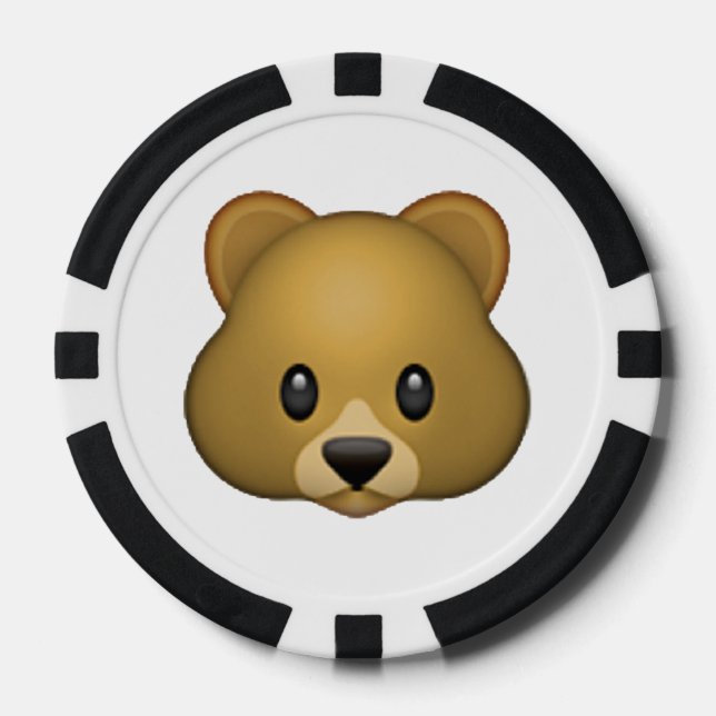 Bear - Emoji Poker Chips (Front)