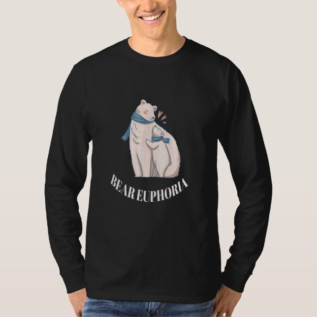 Bear Euphoria Cute Polar Bear Family Designs Prese T-Shirt (Front)
