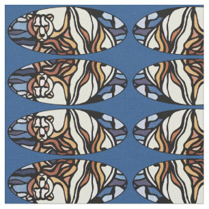 Bear Fabric Native Polar Bear Art Fabric Pattern