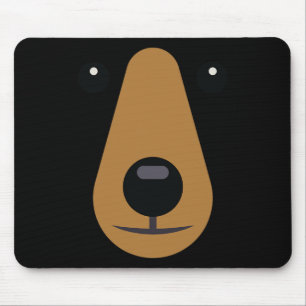 Bear Face Cute  Easy Halloween Costume Kids Adults Mouse Pad