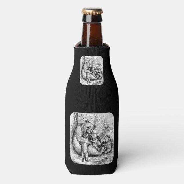 Bear Family Bottle Cooler (Bottle Front)