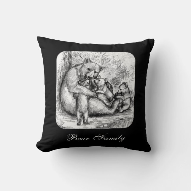 Bear Family Cushion (Front)