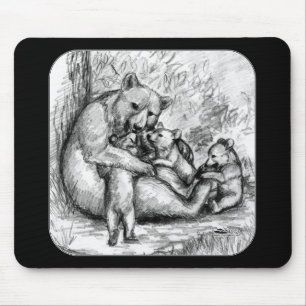 Bear Family Mouse Pad
