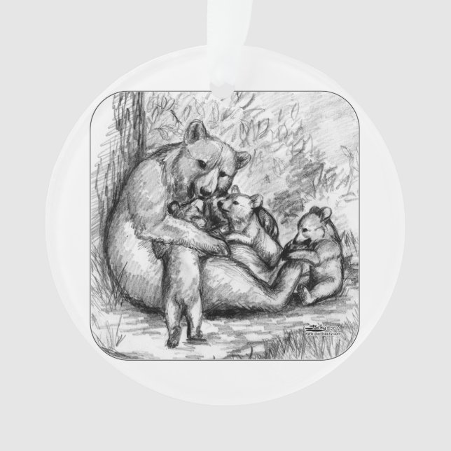 Bear Family Ornament (Front)