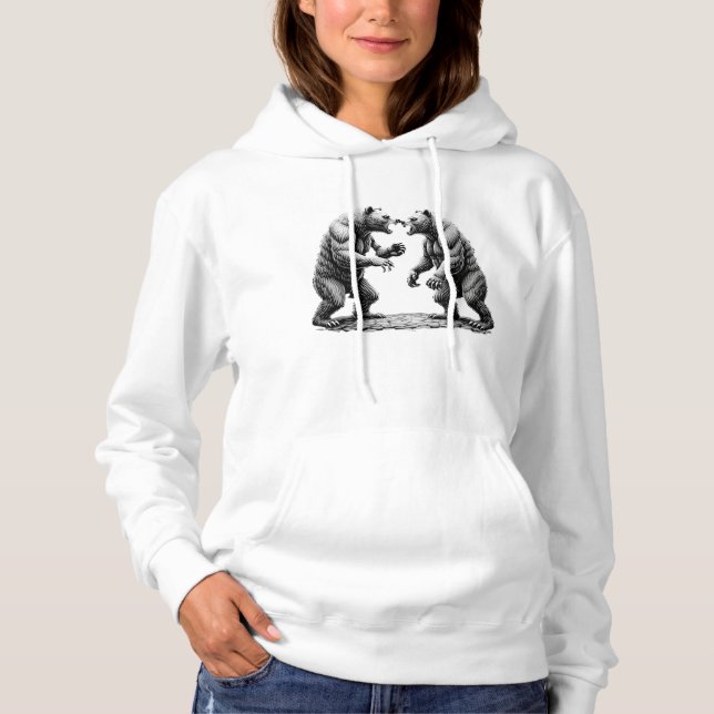 bear fight hoodie (Front)
