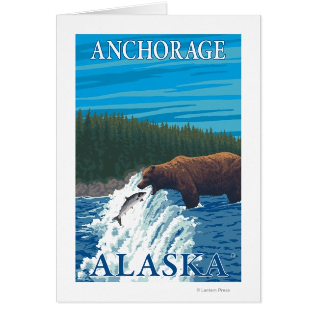 Bear Fishing in River - Anchorage, Alaska (Front)