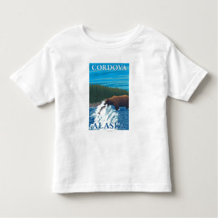Bear Fishing in River - Cordova, Alaska Toddler T-Shirt
