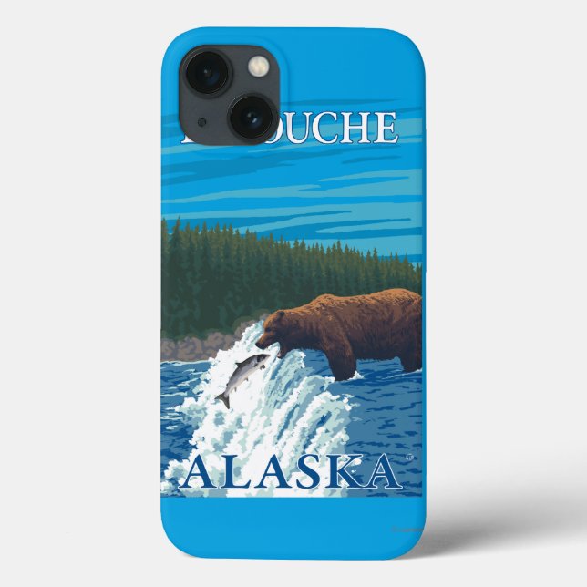 Bear Fishing in River - Latouche, Alaska Case-Mate iPhone Case (Back)