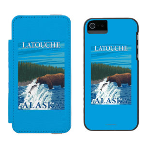 Bear Fishing in River - Latouche, Alaska Incipio Watson™ iPhone 5 Wallet Case