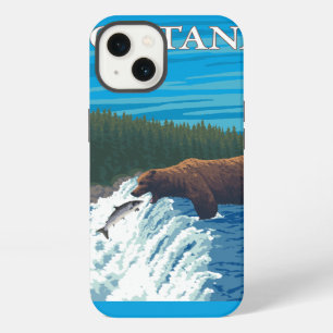 Bear Fishing in River - Montana iPhone 13 Case
