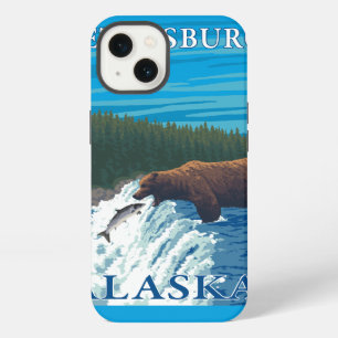 Bear Fishing in River - Petersburg, Alaska iPhone 13 Case