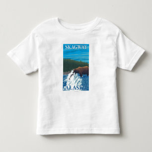 Bear Fishing in River - Skagway, Alaska Toddler T-Shirt