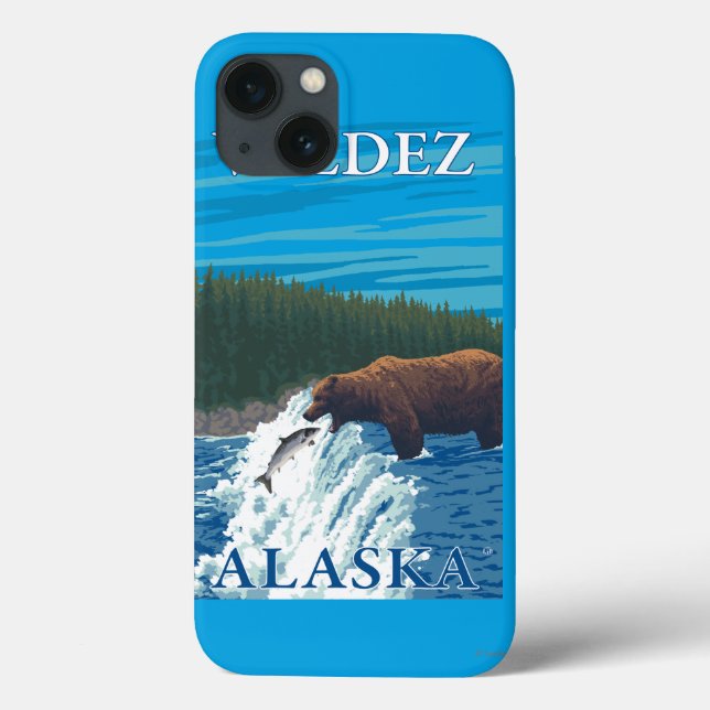 Bear Fishing in River - Valdez, Alaska Case-Mate iPhone Case (Back)