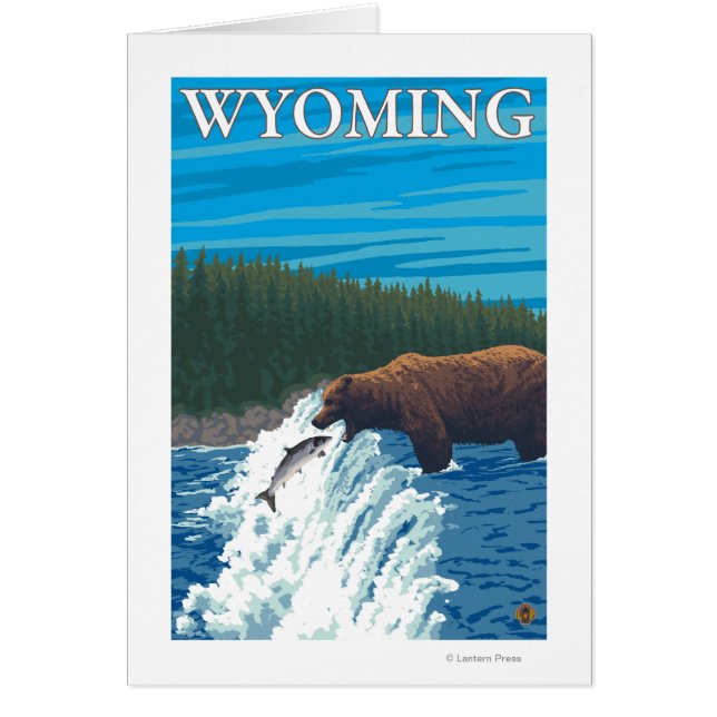Bear Fishing in River - Wyoming (Front)
