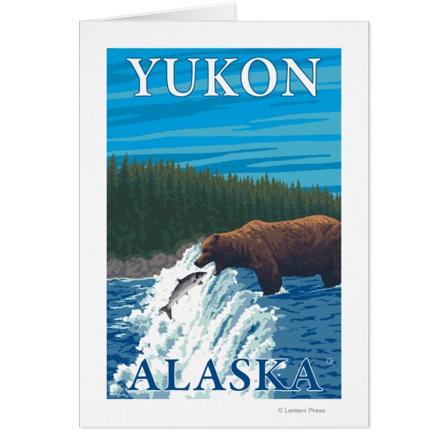 Bear Fishing in River - Yukon, Alaska (Front)