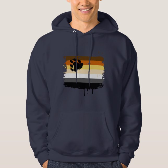 BEAR FLAG DRIPPING HOODIE (Front)