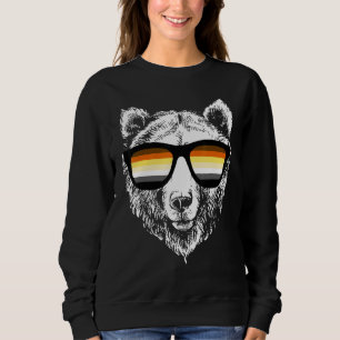 Bear Flag Gay Pride Lgbtq Sunglasses Sweatshirt