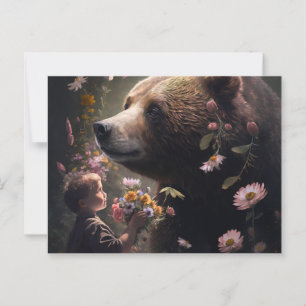 Bear Flower Postcards
