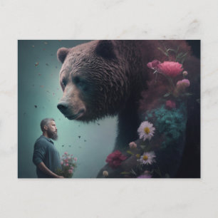 Bear Flower Postcards